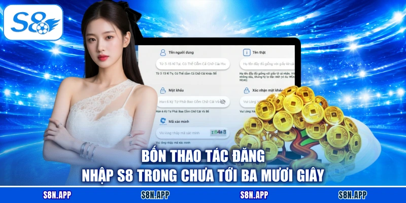 Bốn thao tác đăng nhập S8 trong chưa tới ba mươi giây Bốn thao tác đăng nhập S8 trong chưa tới ba mươi giây
